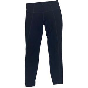 Athleta Black Mid Rise Salutation 7/8 Tight Leggings Womens XS